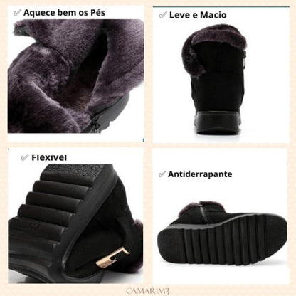 Bota feminina cano curto