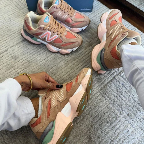 Tênis New Balance 9060 Sea Salt Colorway Couro Legítimo