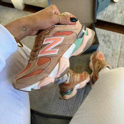 Tênis New Balance 9060 Sea Salt Colorway Couro Legítimo