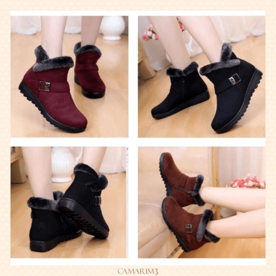 Bota feminina cano curto