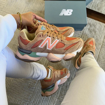 Tênis New Balance 9060 Sea Salt Colorway Couro Legítimo