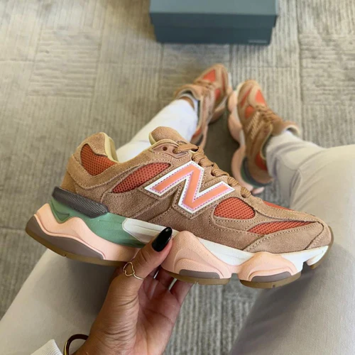 Tênis New Balance 9060 Sea Salt Colorway Couro Legítimo